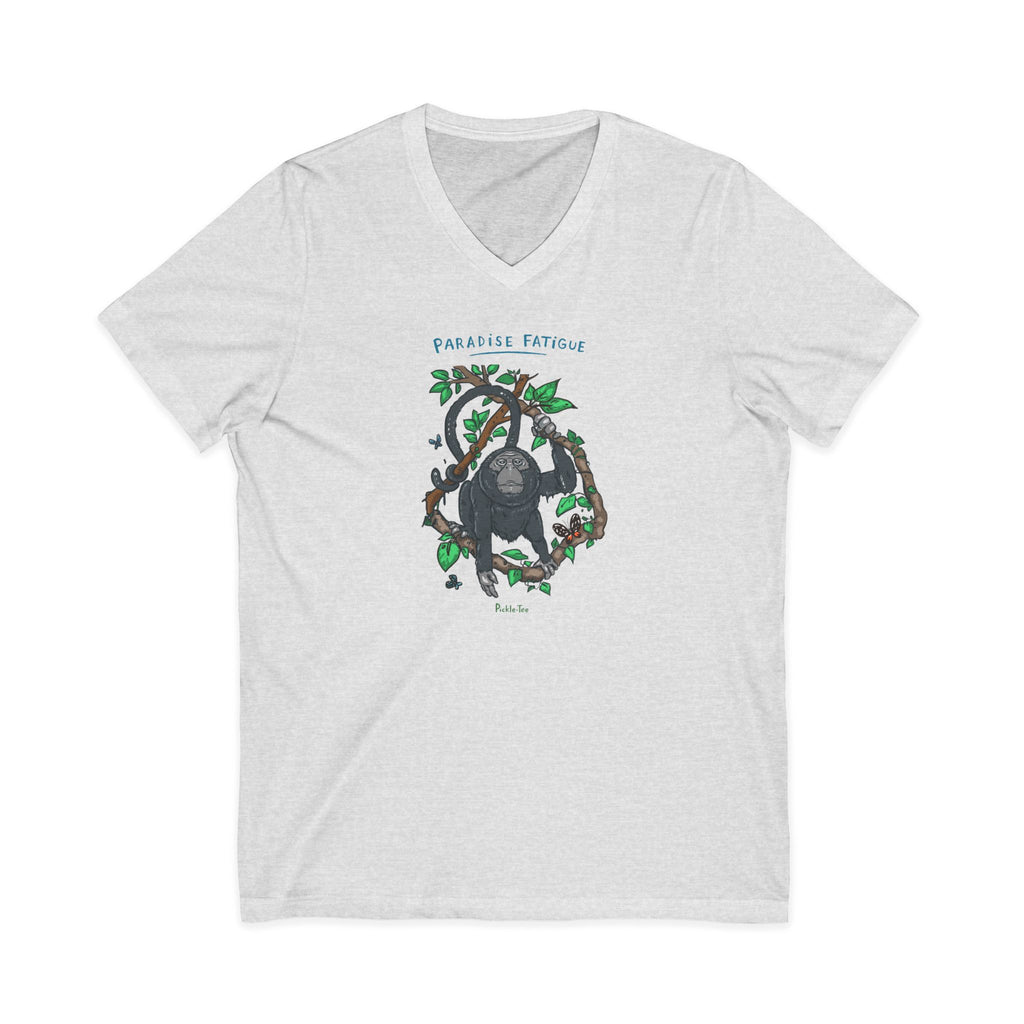 Monkey Paradise Jersey V-Neck Tee