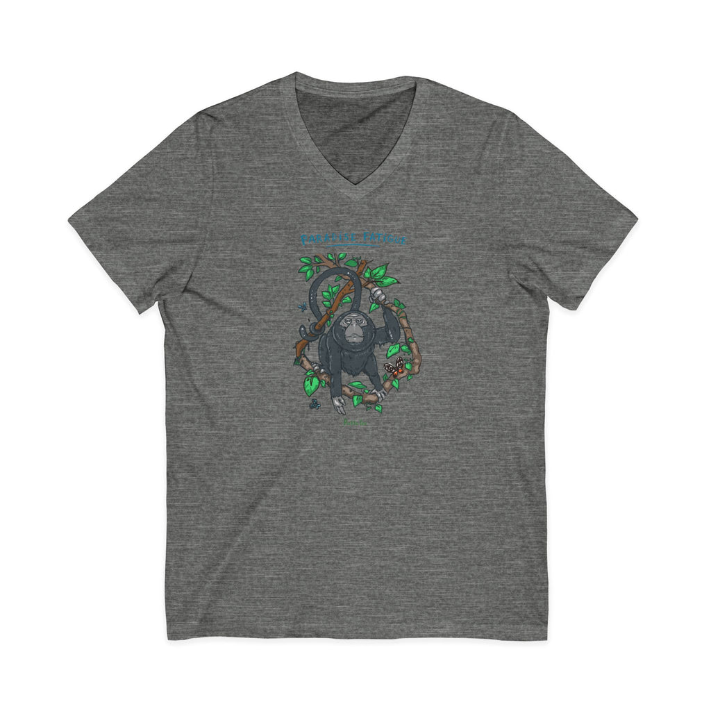 Monkey Paradise Jersey V-Neck Tee