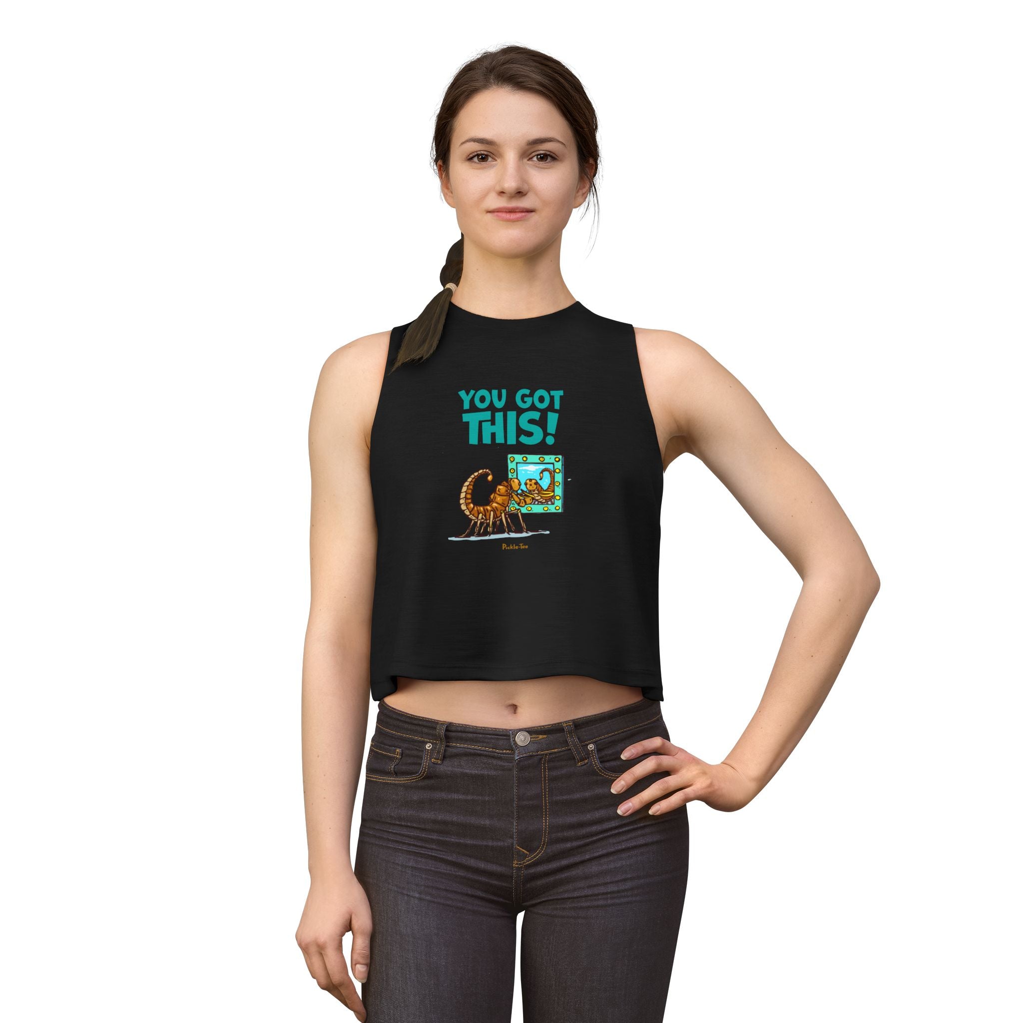 You Got This!  Women's Cropped Racerback Tank