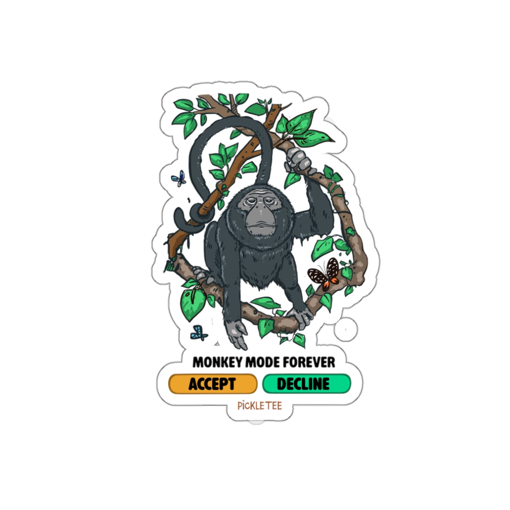Monkey Mode Die-Cut Stickers