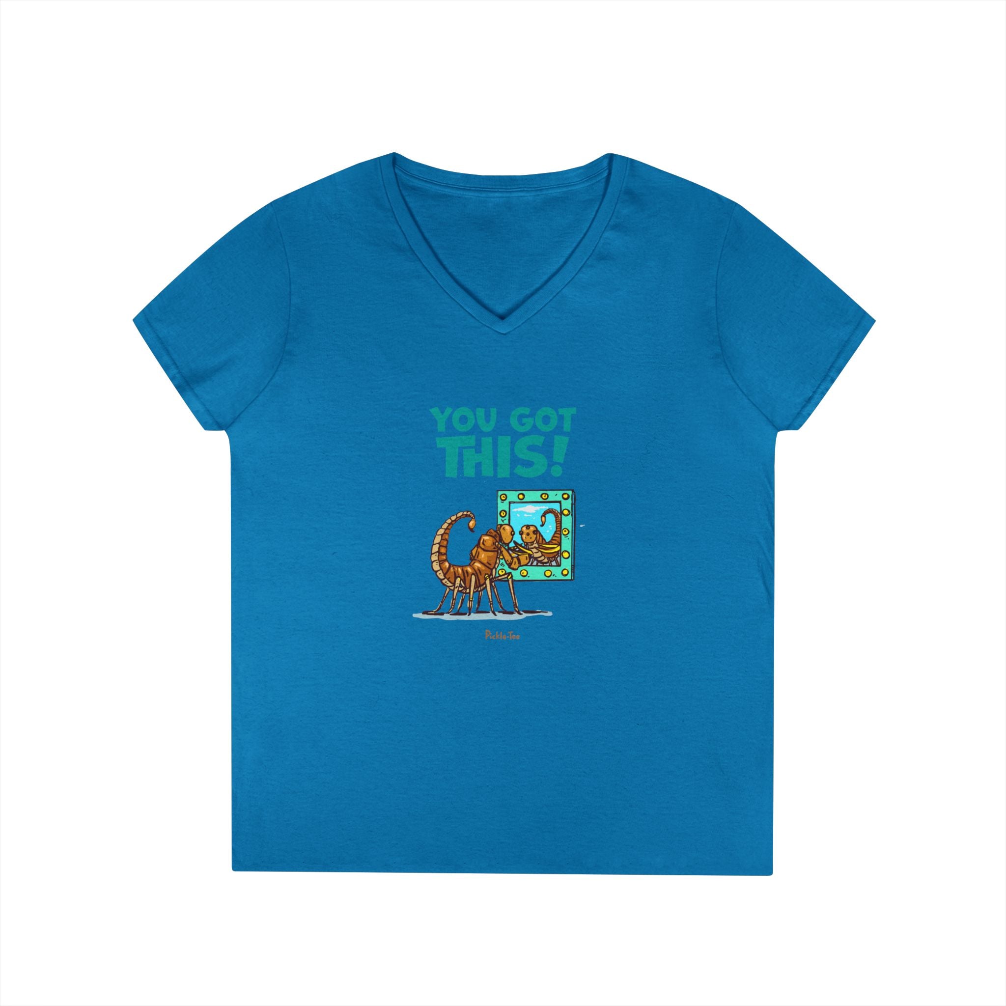 You Got This! Ladies' V-Neck Midweight Tee
