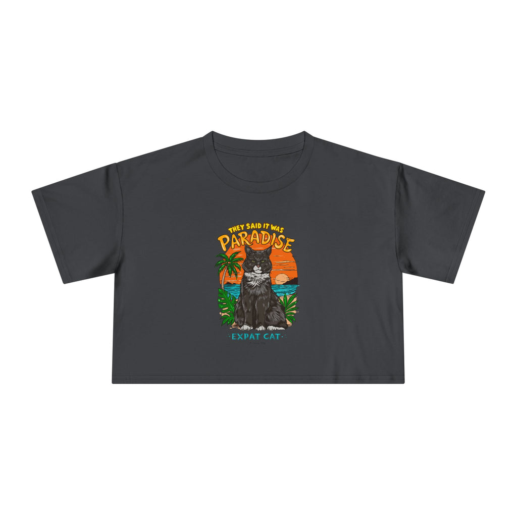 Expat Cat Women's Crop Tee