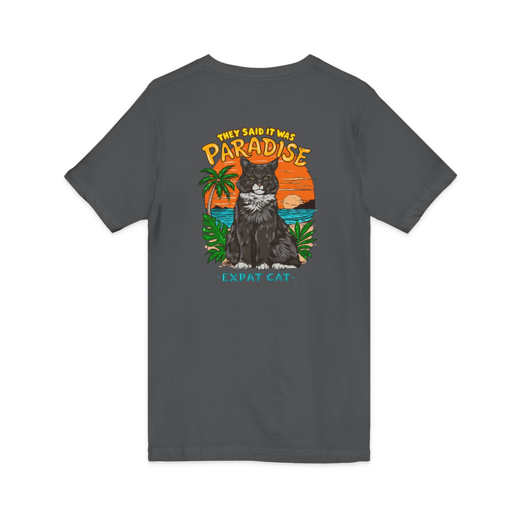 Expat Cat Unisex V-Neck Tee