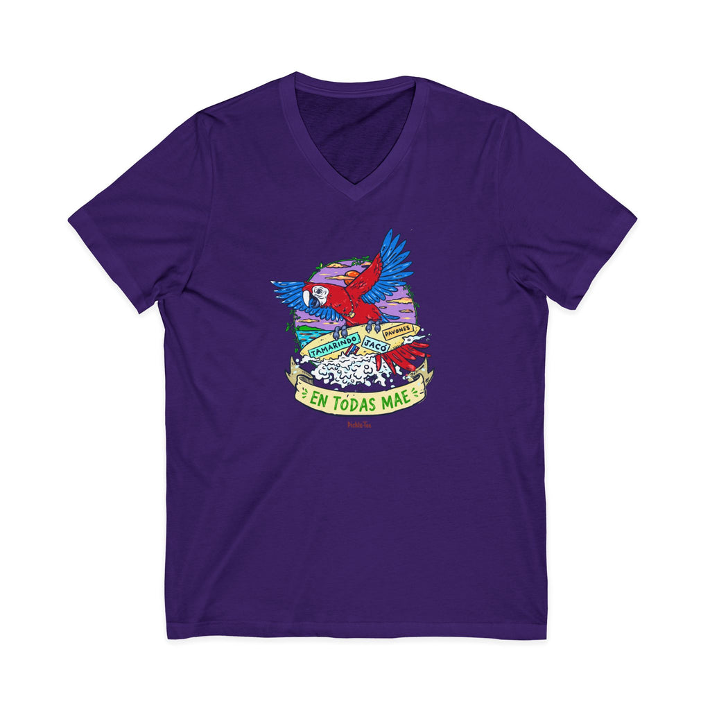 Macaw Unisex V-Neck Tee