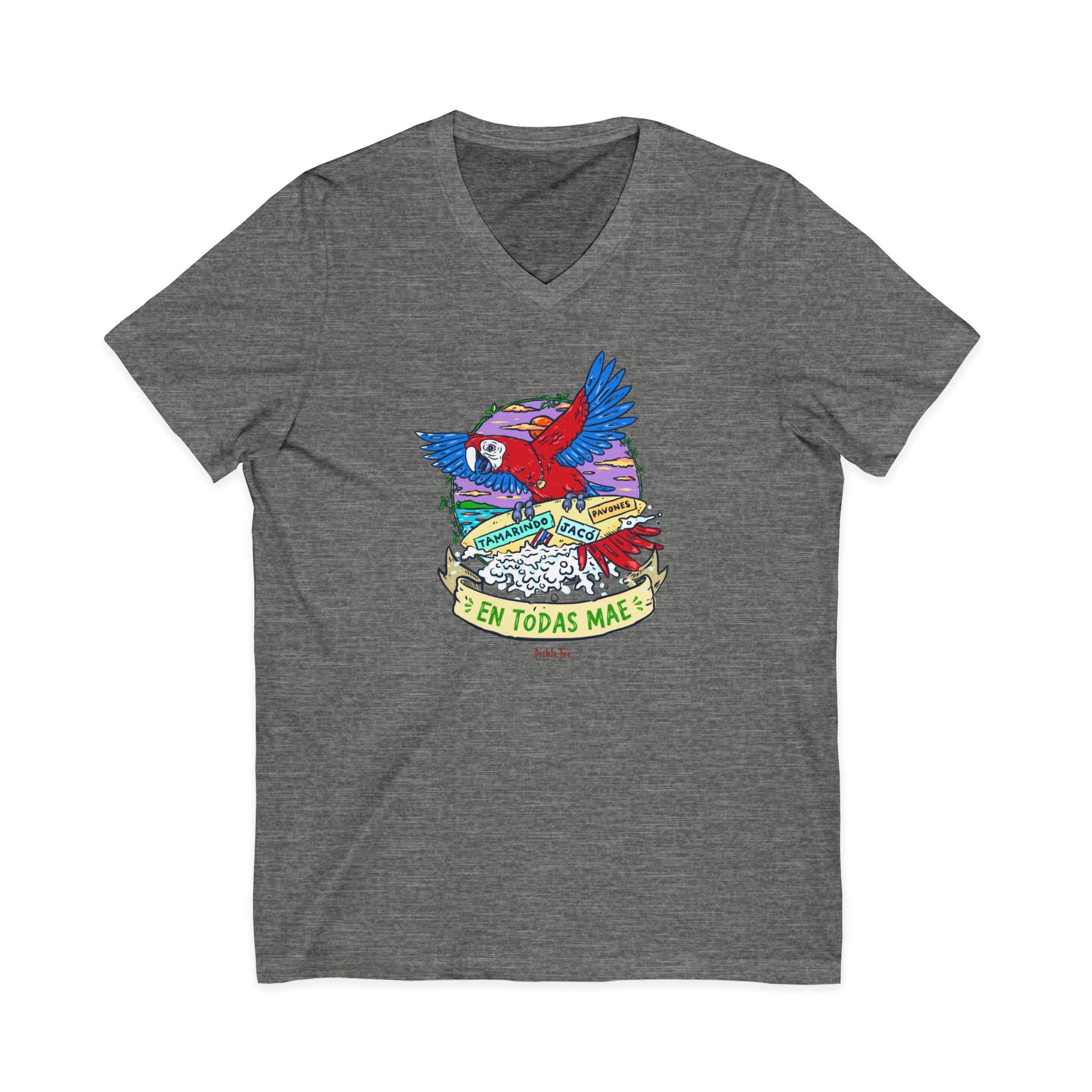 Macaw Unisex V-Neck Tee