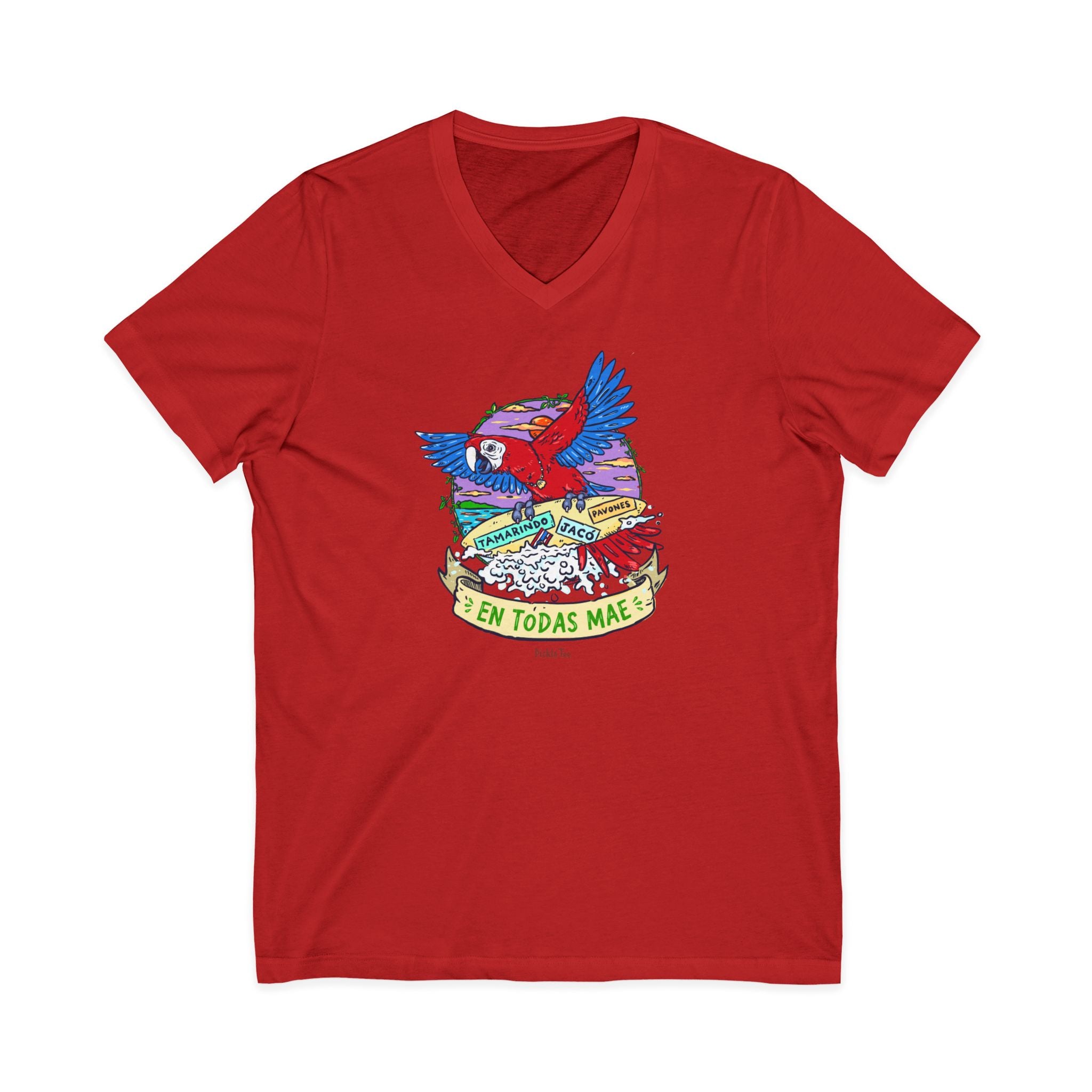 Macaw Unisex V-Neck Tee