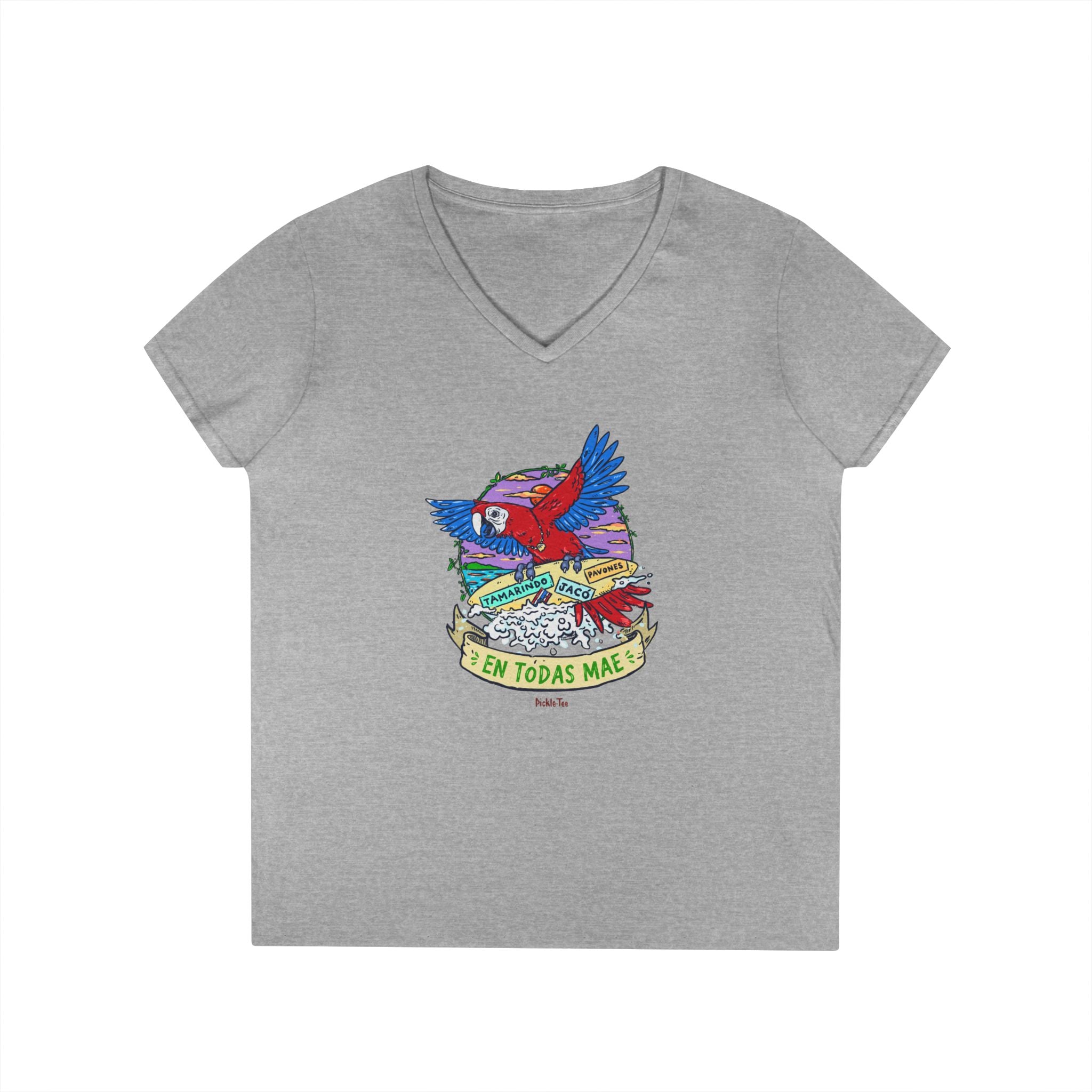 Macaw Ladies' V-Neck Tee