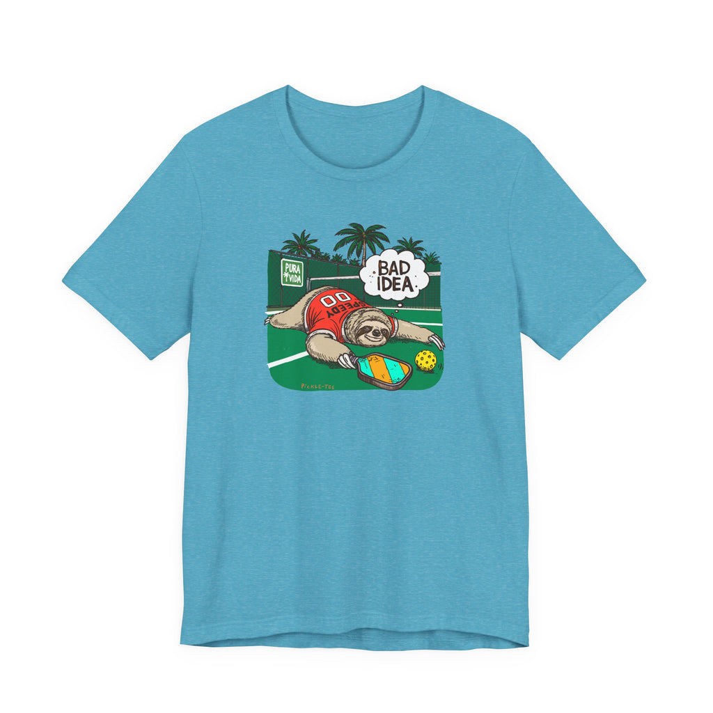 Pickleball Speedy the Sloth, Unisex Crew Neck Tee