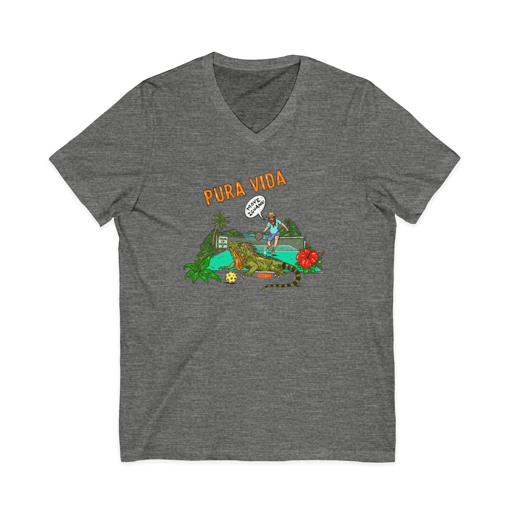 Iguana Pickleball Unisex V-Neck Tee