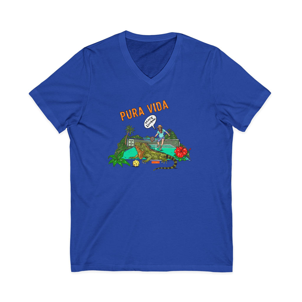 Iguana Pickleball Unisex V-Neck Tee