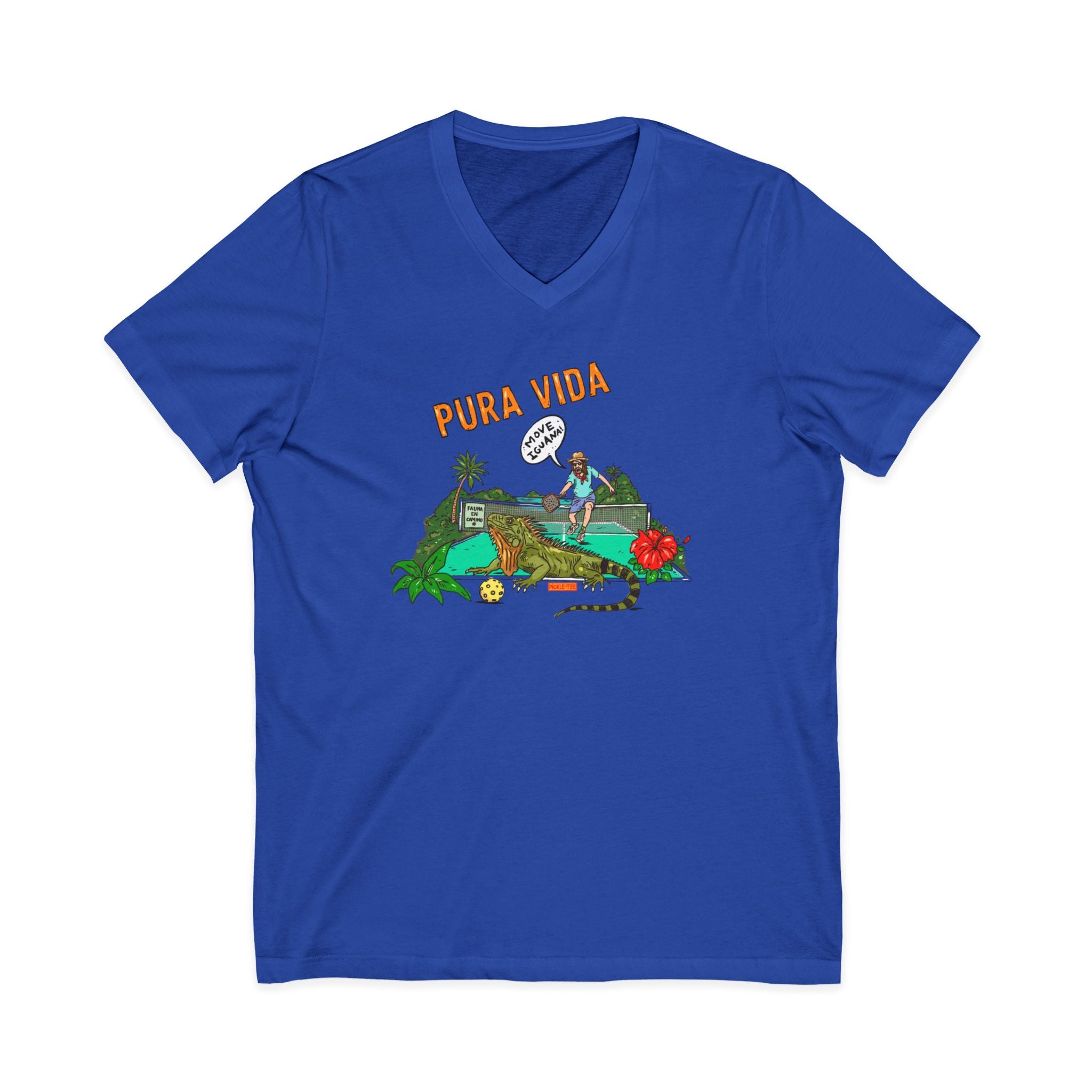 Iguana Pickleball Unisex V-Neck Tee