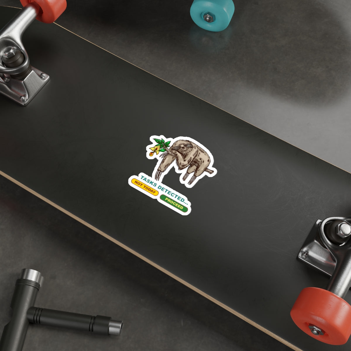 Lazy Sloth Die-Cut Stickers