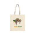 Sloth Tasks Detected Cotton Canvas Tote Bag