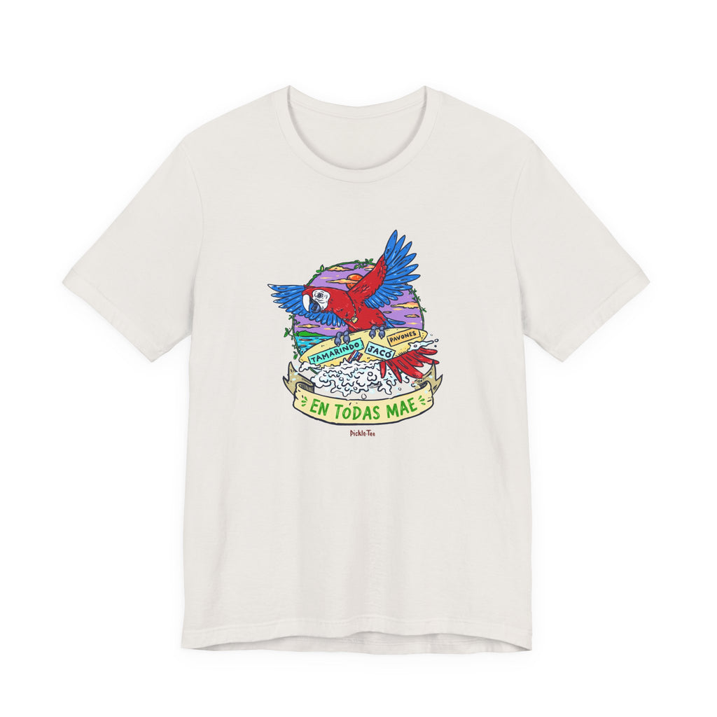 Macaw En Todas Mae Unisex Crew Neck Tee