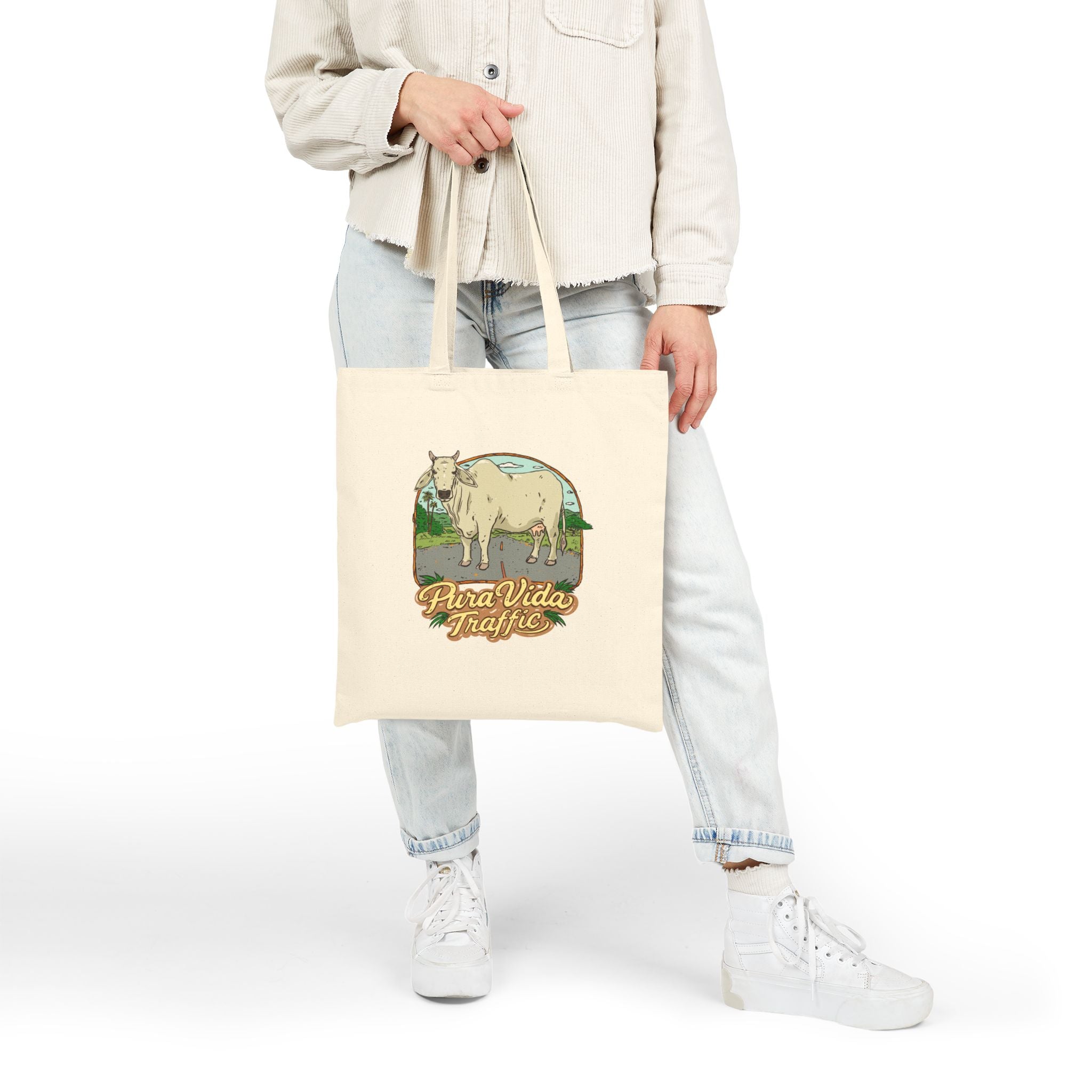 Pura Vida Traffic Cotton Canvas Tote Bag