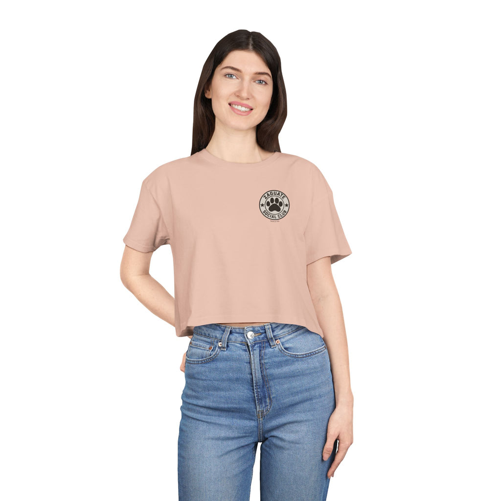Zaguate Social Club- Jasper, Women's Crop Tee