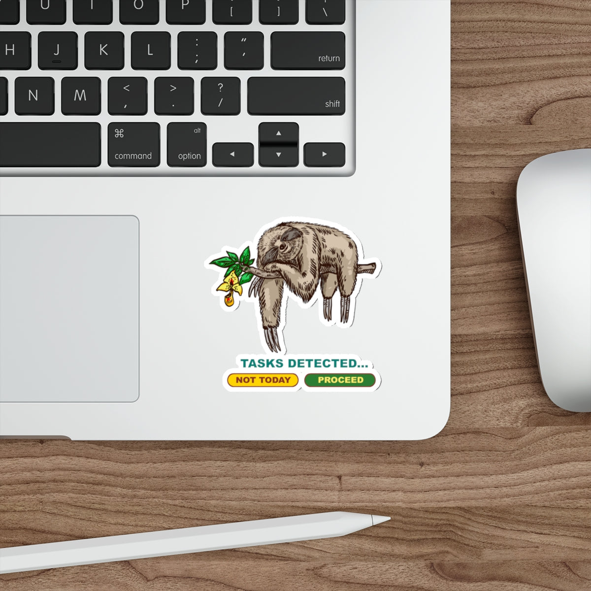 Lazy Sloth Die-Cut Stickers