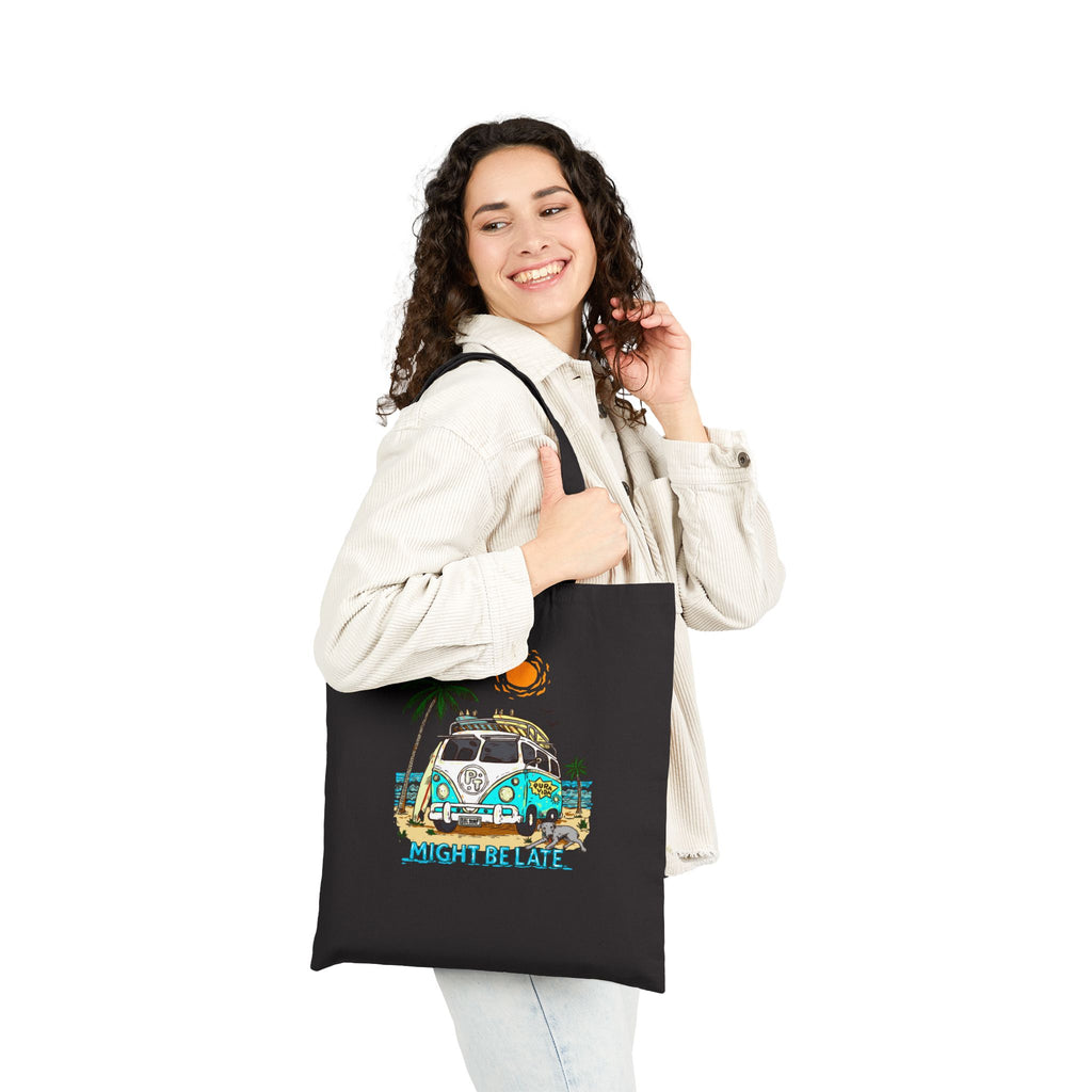 Gone Surfing Cotton Canvas Tote Bag