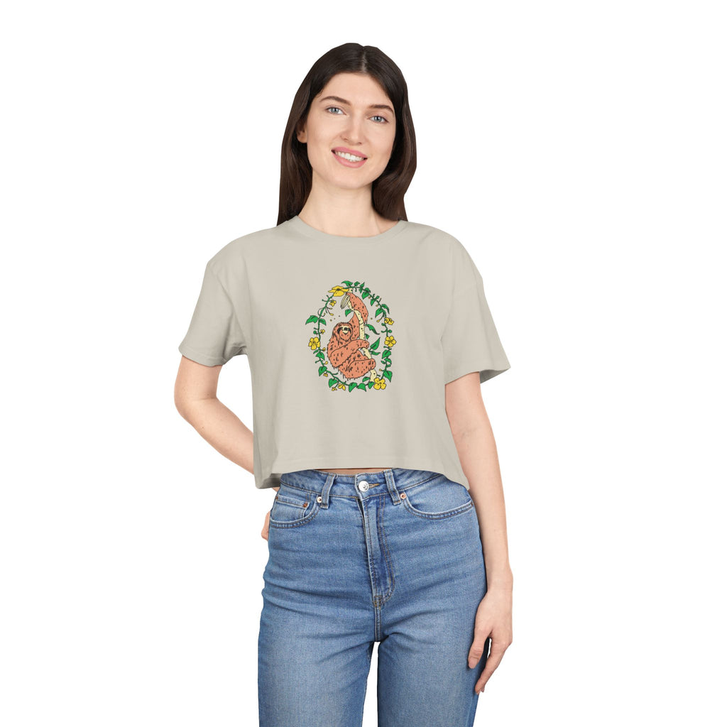Sloth Women's Crop Tee