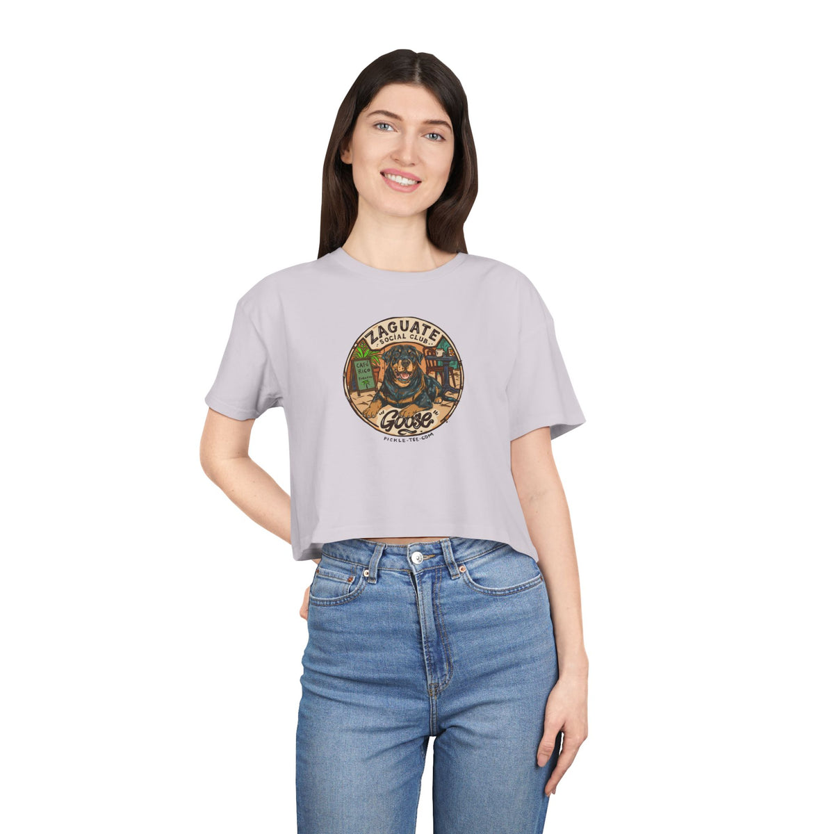Goose - Zaguate Social Club. Women's Crop Tee