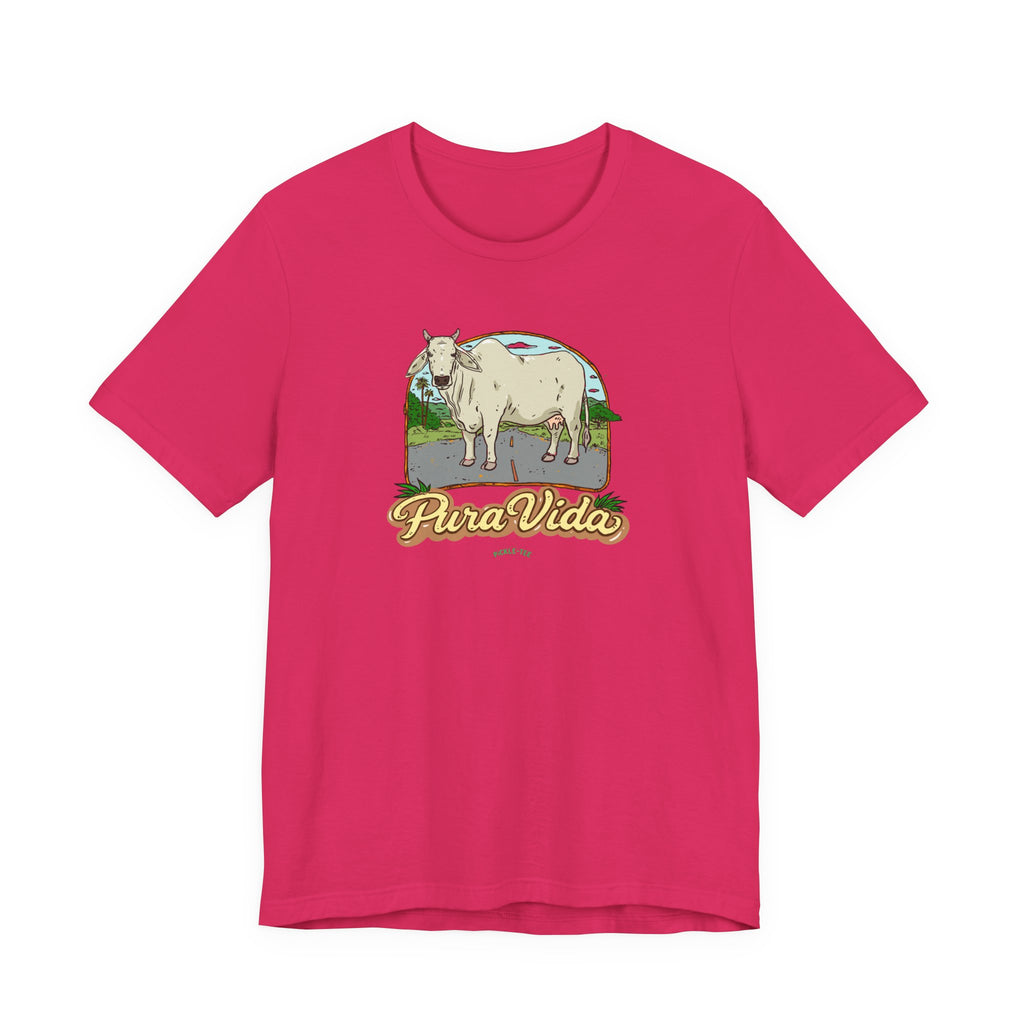 Pura Vida Cow T-Shirt/Unisex Crew Neck Tee