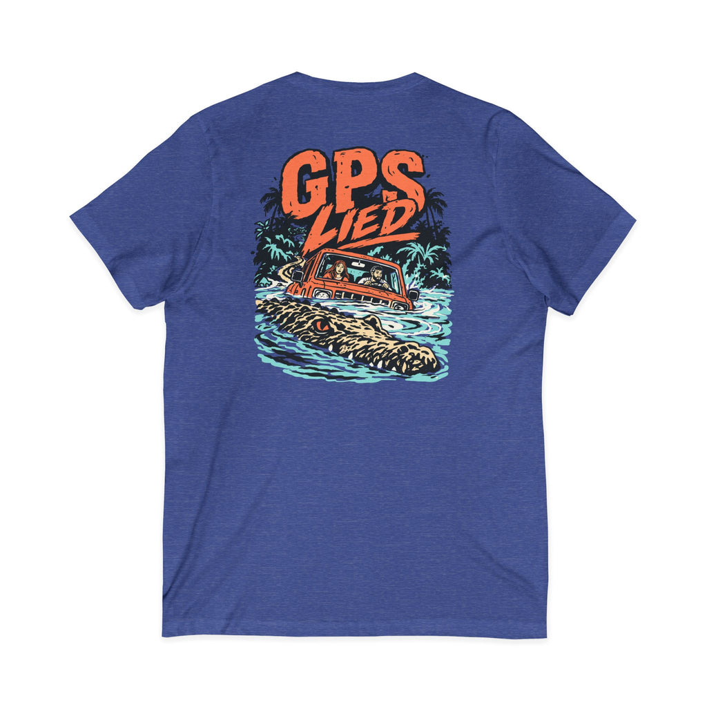 GPS LIED Front Logo Tamarindo Costa Rica Unisex  V-Neck Tee