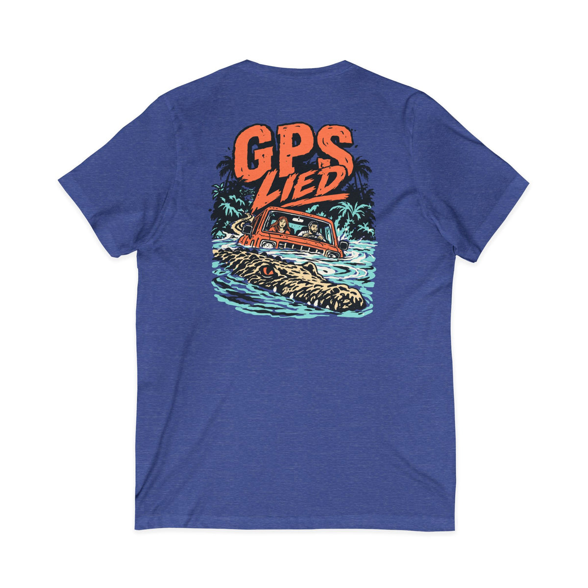 GPS LIED Front Logo Tamarindo Costa Rica Unisex  V-Neck Tee