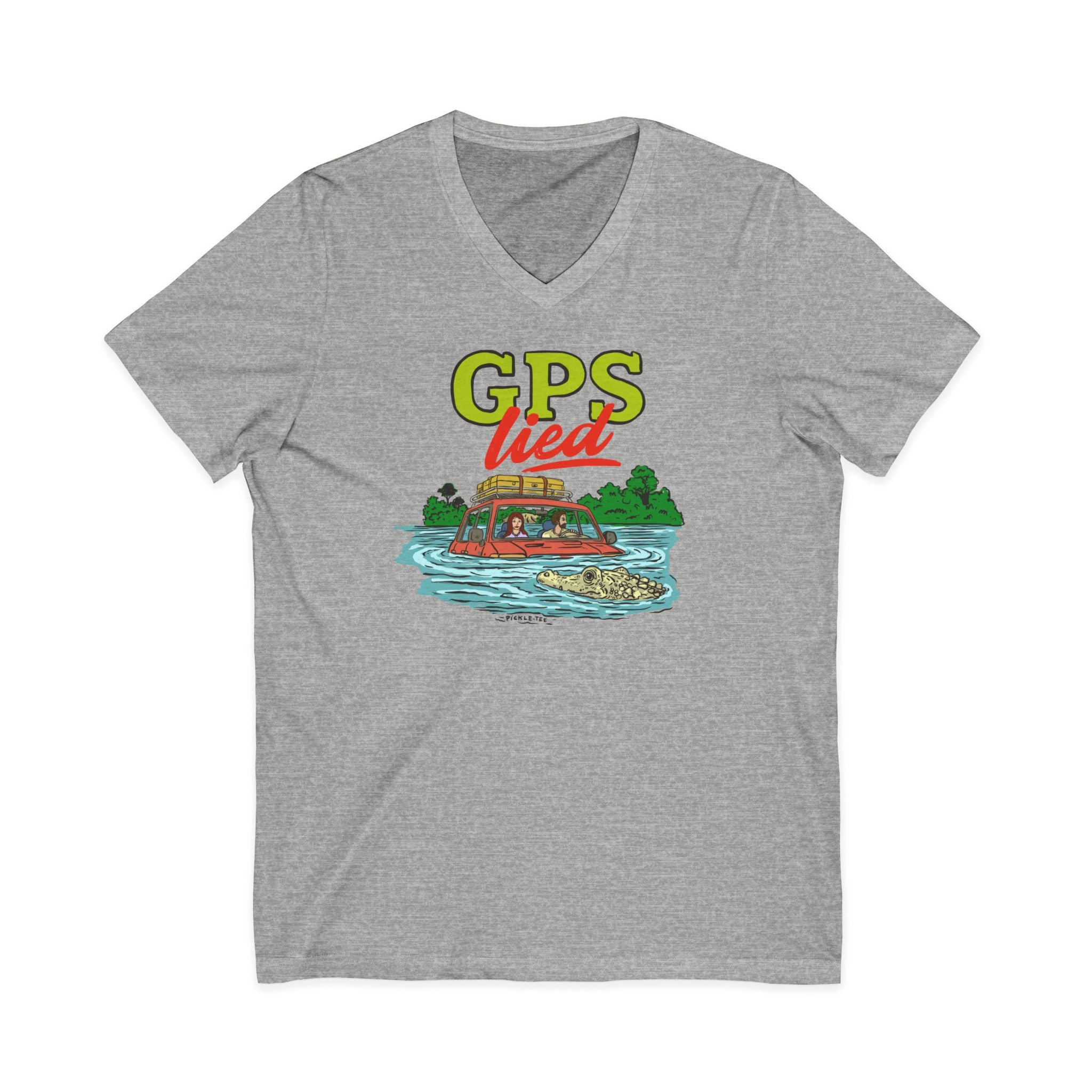 GPS Lied, Unisex V-Neck Tee