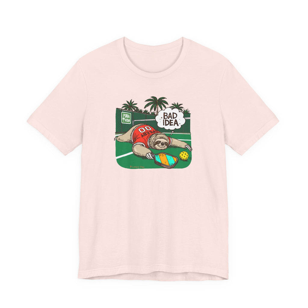 Pickleball Speedy the Sloth, Unisex Crew Neck Tee