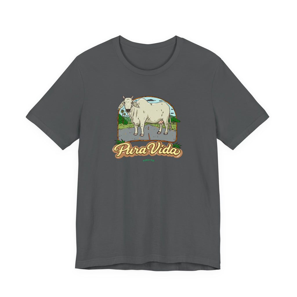 Pura Vida Cow T-Shirt/Unisex Crew Neck Tee