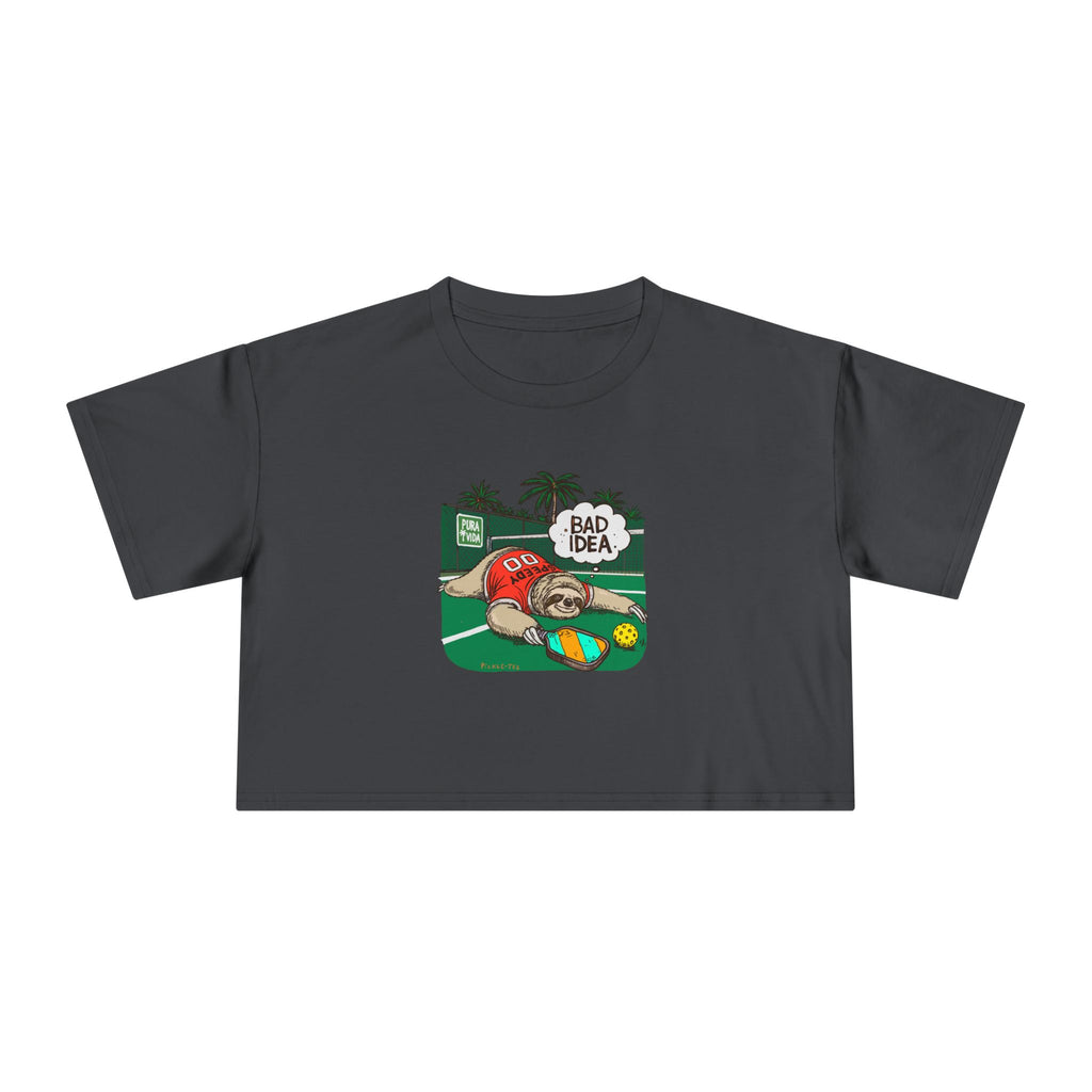 Pickleball Speedy the Sloth Women's Crop Tee