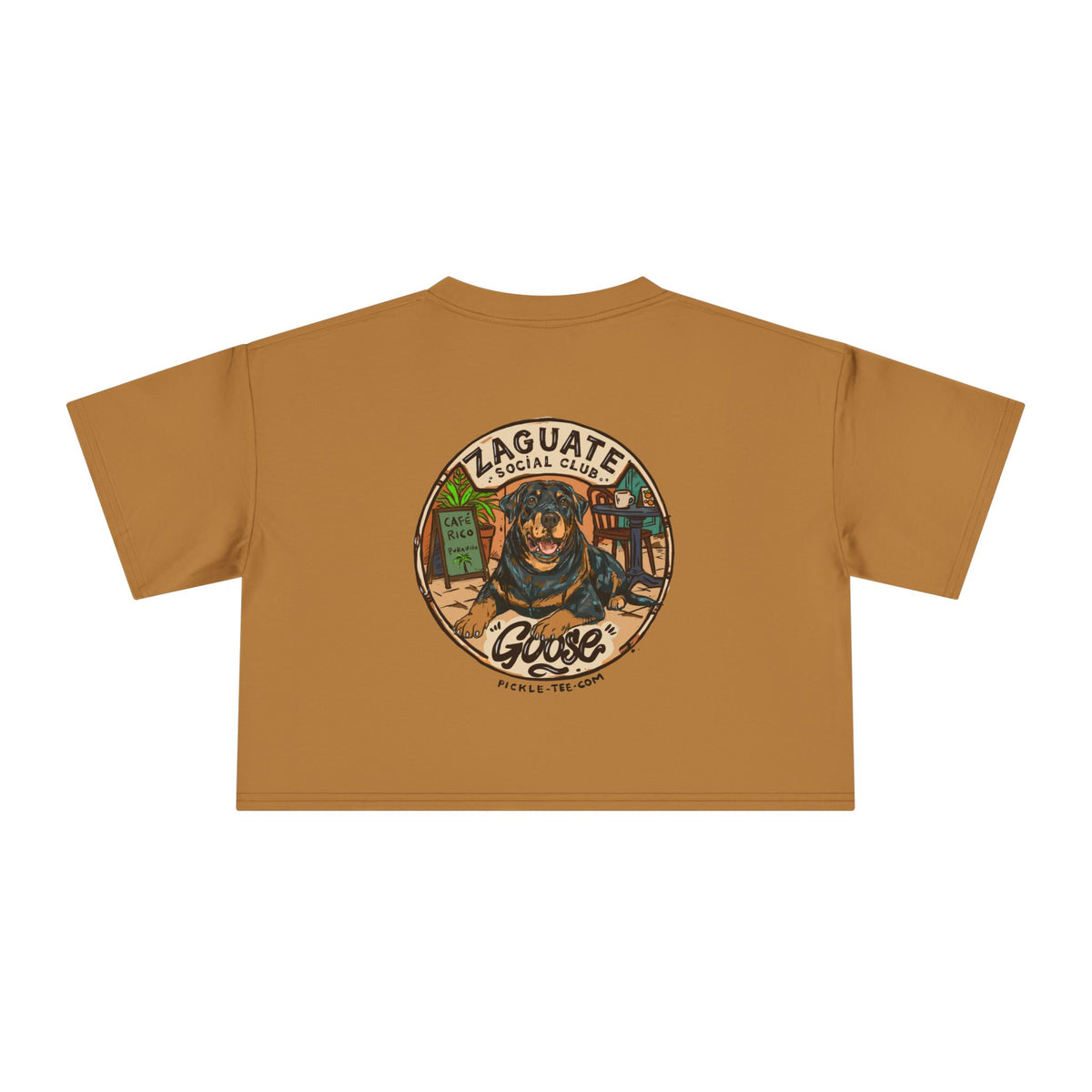 Goose - Zaguate Social Club Front Logo Crop Tee