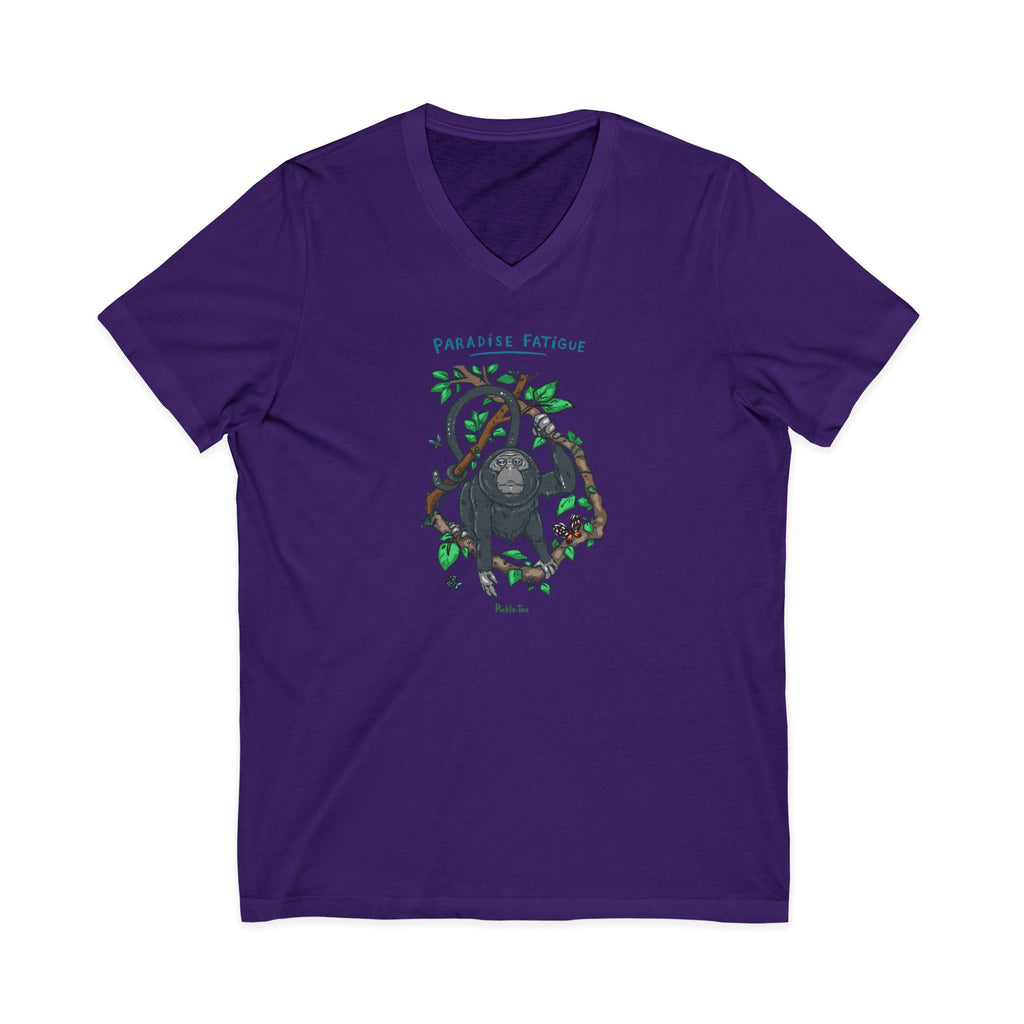Monkey Paradise Jersey V-Neck Tee