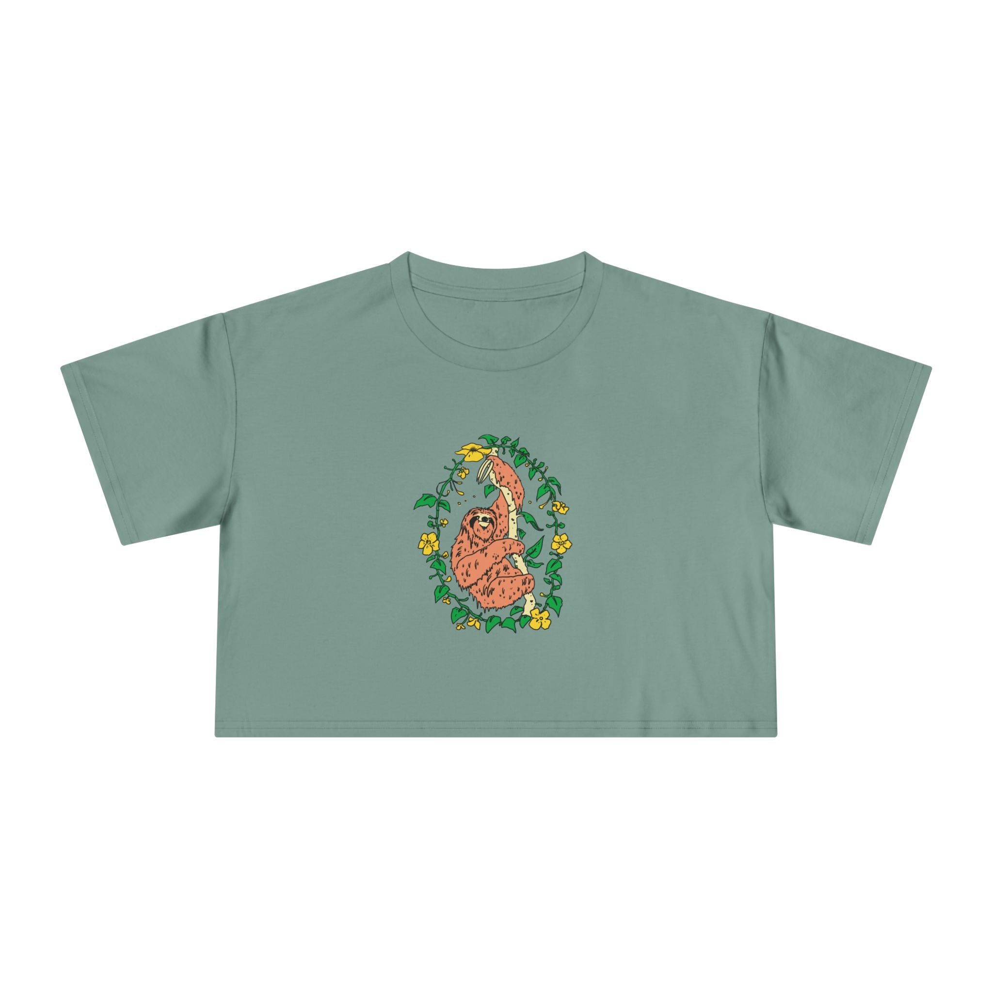 Sloth Women's Crop Tee
