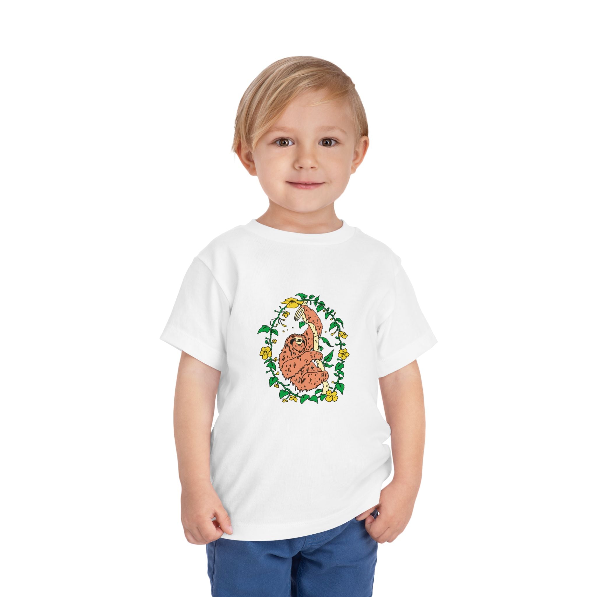 Sloth Toddler Short Sleeve Tee